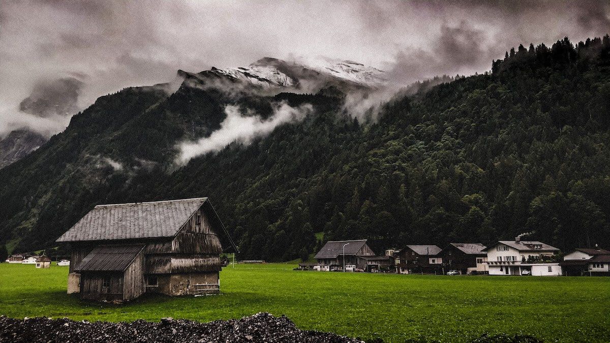 Dreamy landscape on our journey to Switzerland.