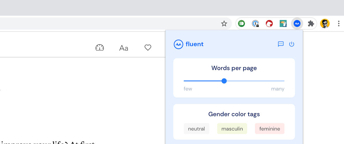 Setting a translation density on Fluent.