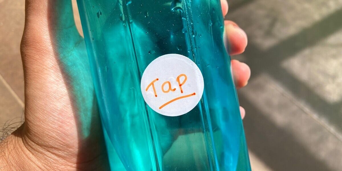 The NFC sticker on my water bottle.