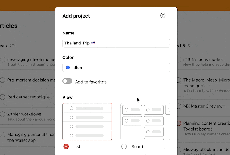 Transforming Ideas Into Blog Posts Using Todoist Boards