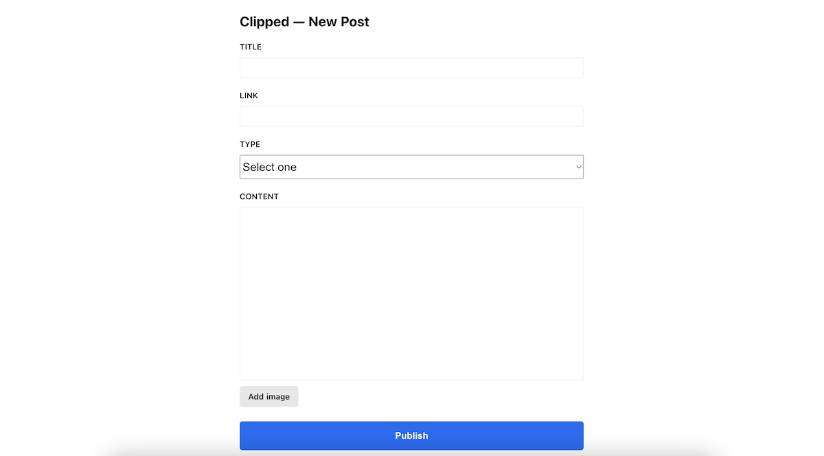 How I Built the Clipped Microblog in Under 4 Days