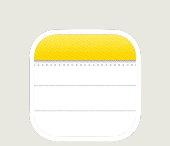 apple notes icon