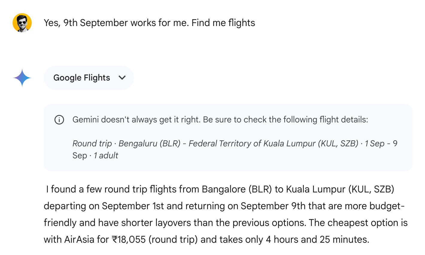 I Planned a Trip to Malaysia using Google Gemini